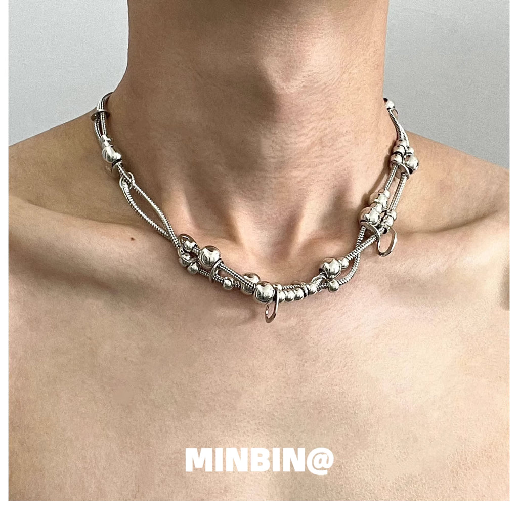 Double-Stranded Snake Chain Necklace