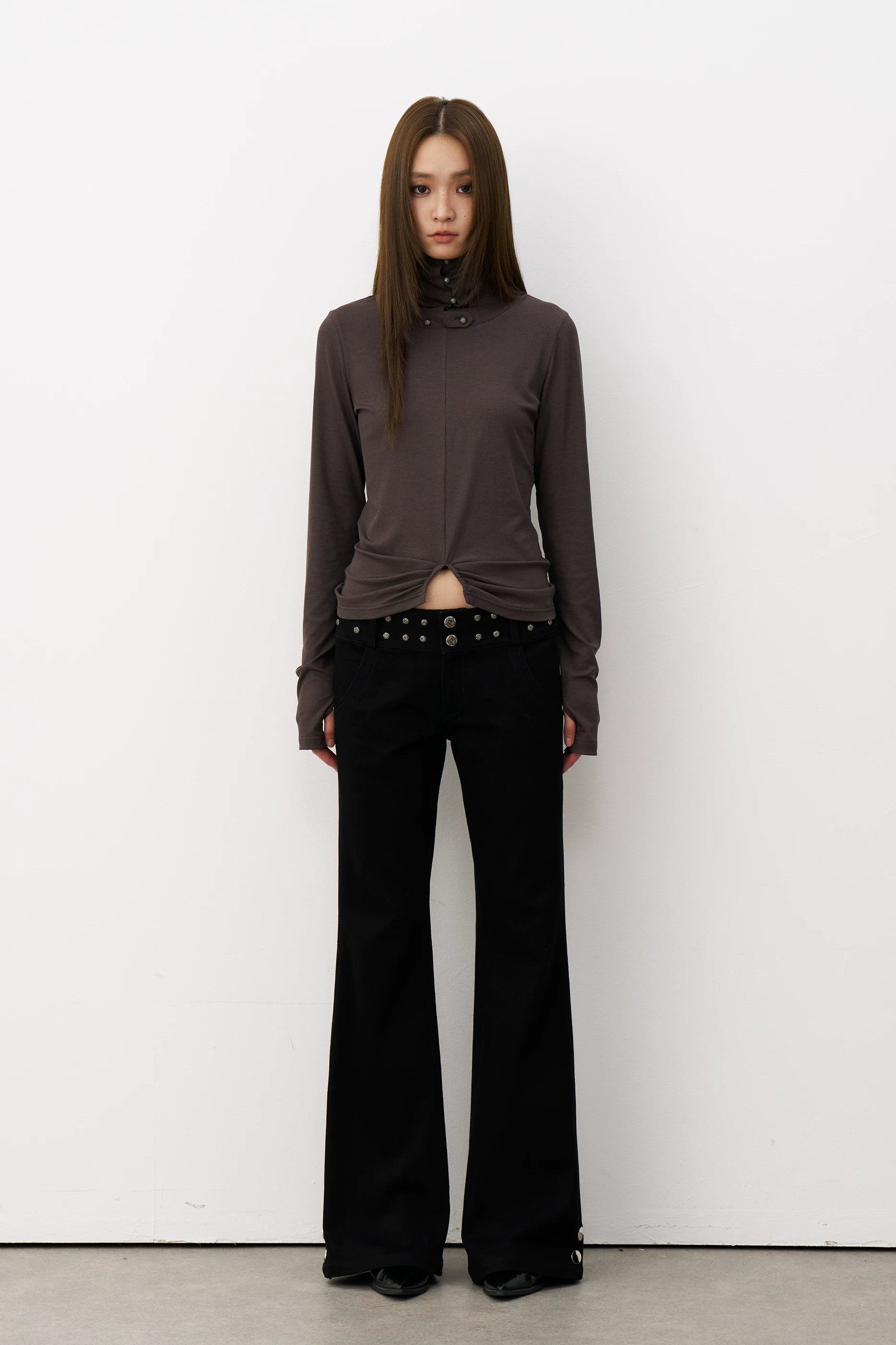 Nocturne Stud Flare Trousers