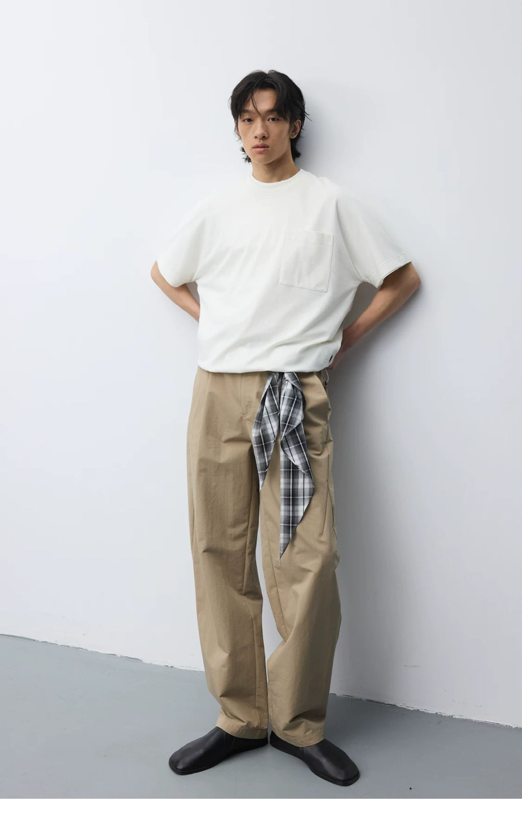 Triacetate Blend Pocket T-Shirt