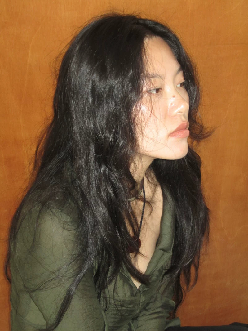 Ring-Link Sheer Blouse