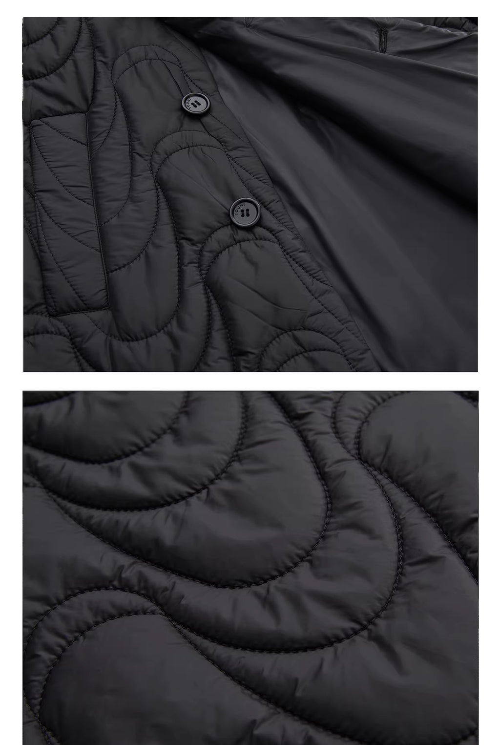 Obsidian Tide Quilted Parka