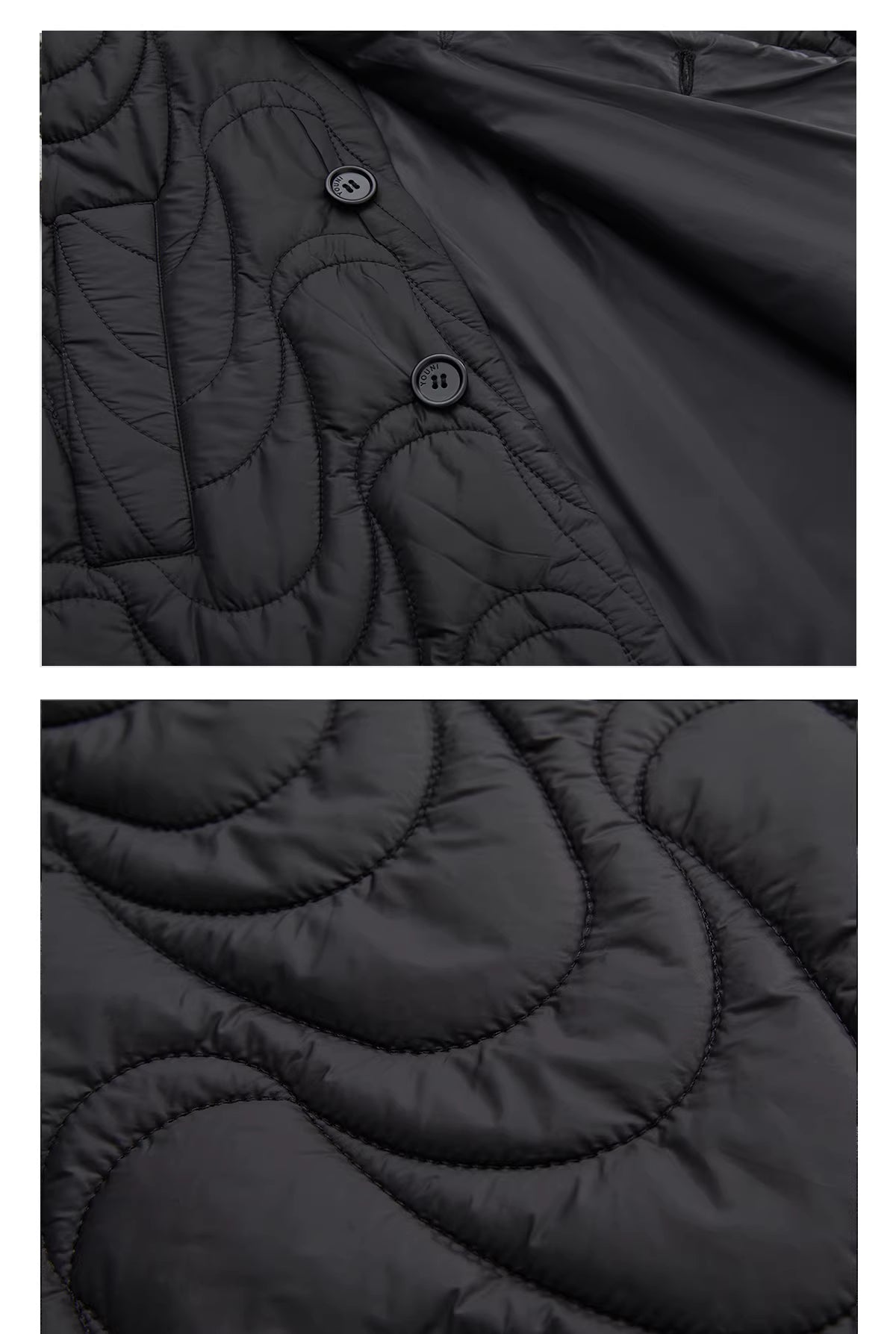 Obsidian Tide Quilted Parka