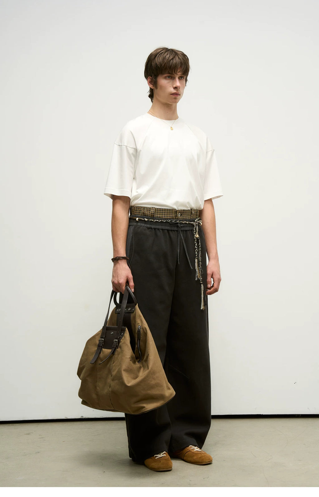 Hybrid Reconstructed Wide-Leg Sweatpants