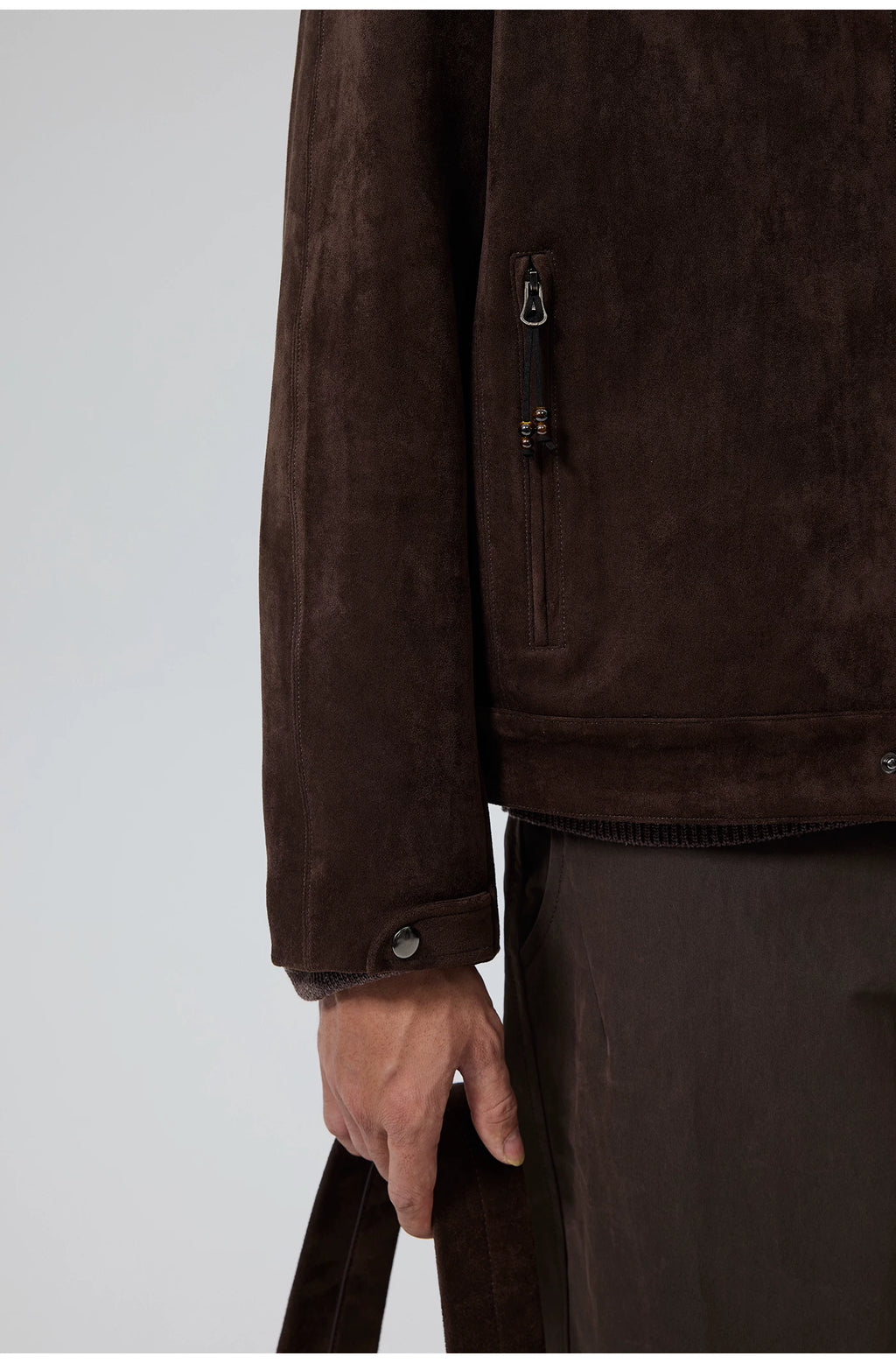Burnished Point-Collar Jacket
