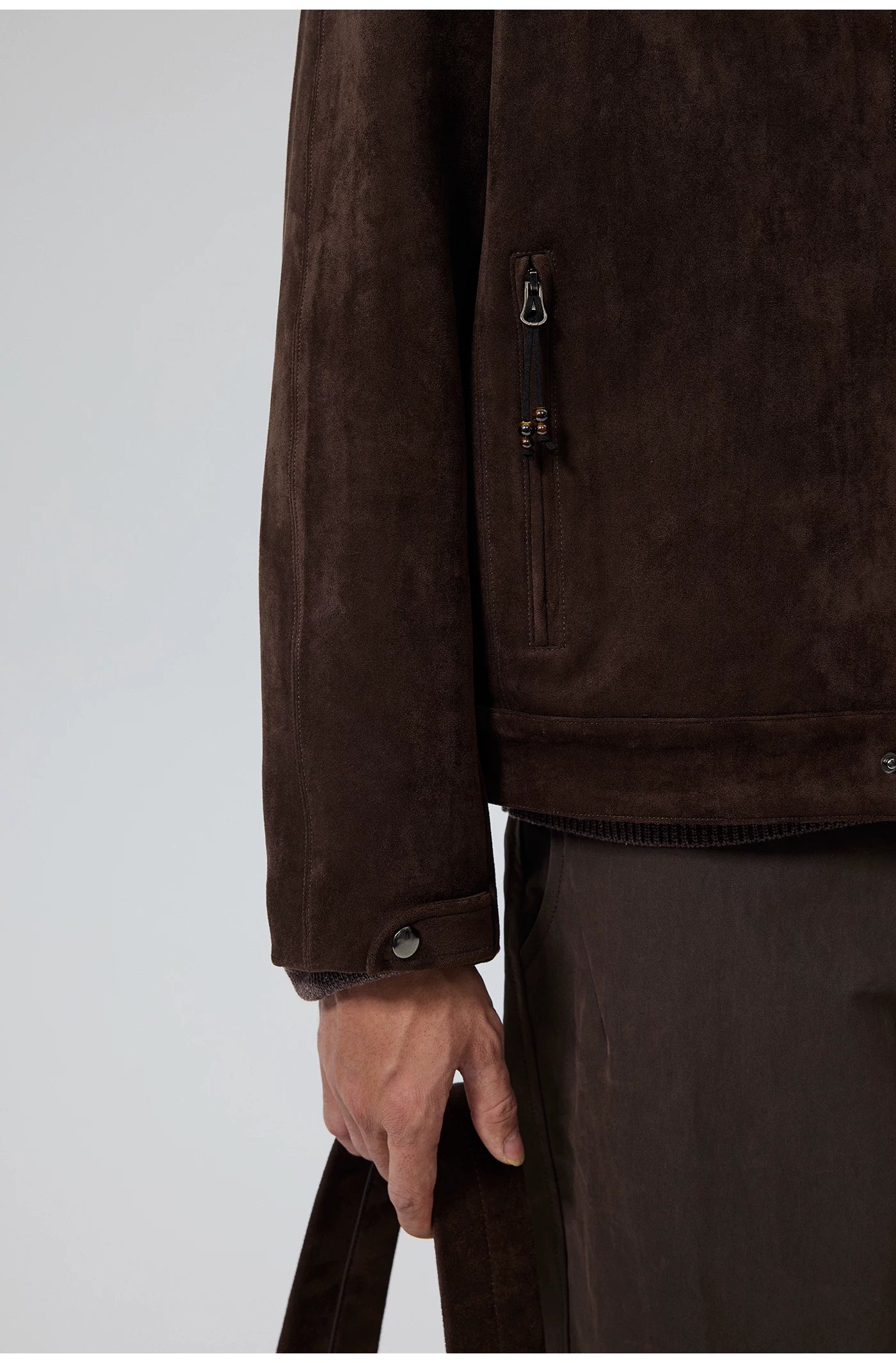 Burnished Point-Collar Jacket