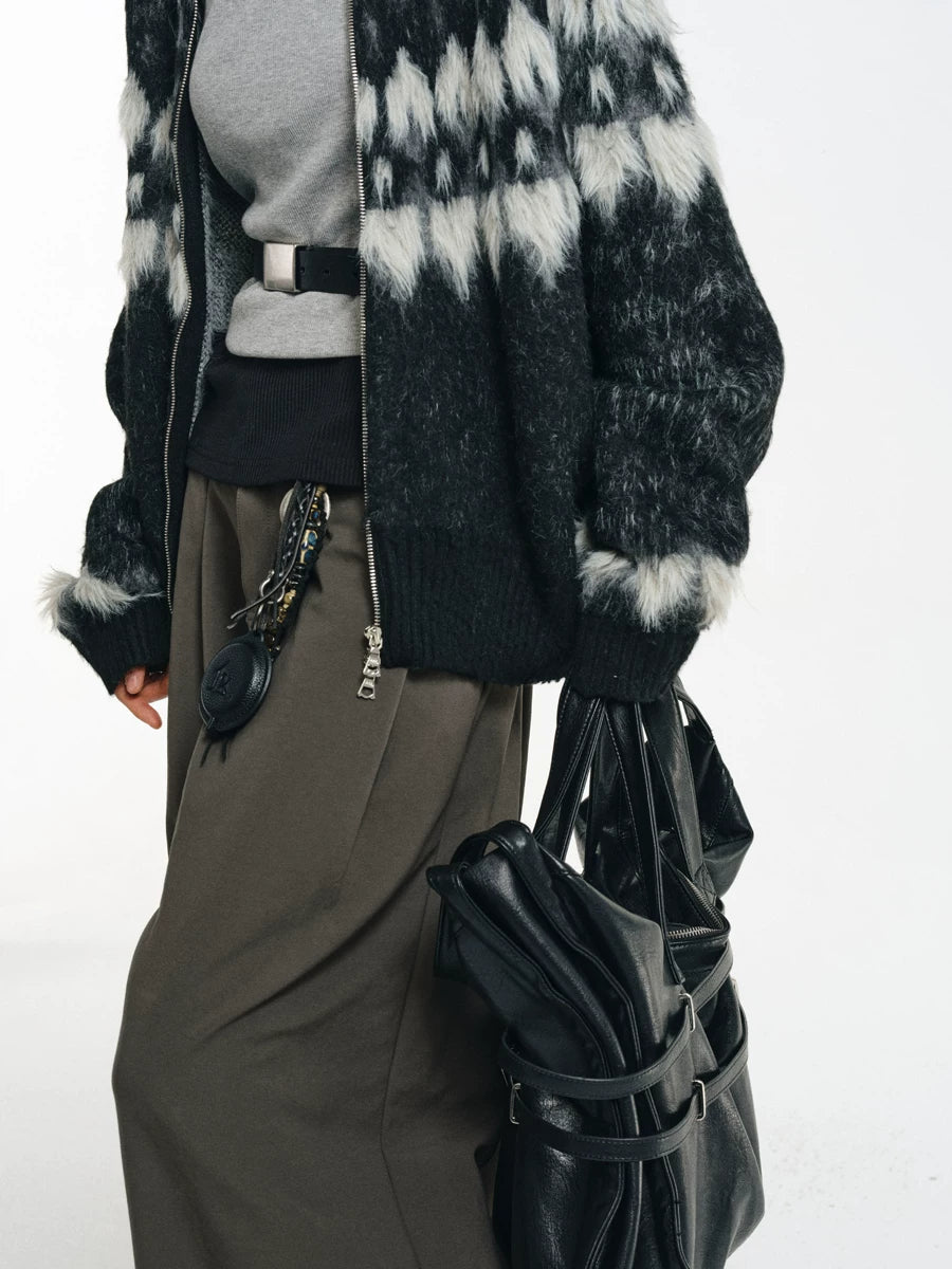 Strapped Buckle Soft-Structure Shoulder Bag