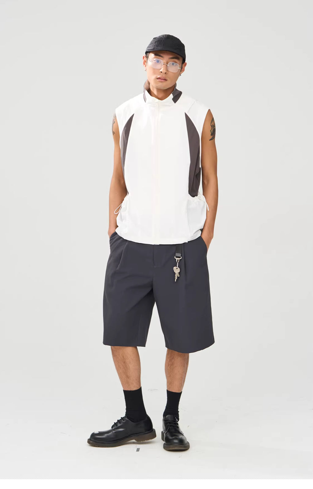 Interval Longline Pleated Suit Shorts