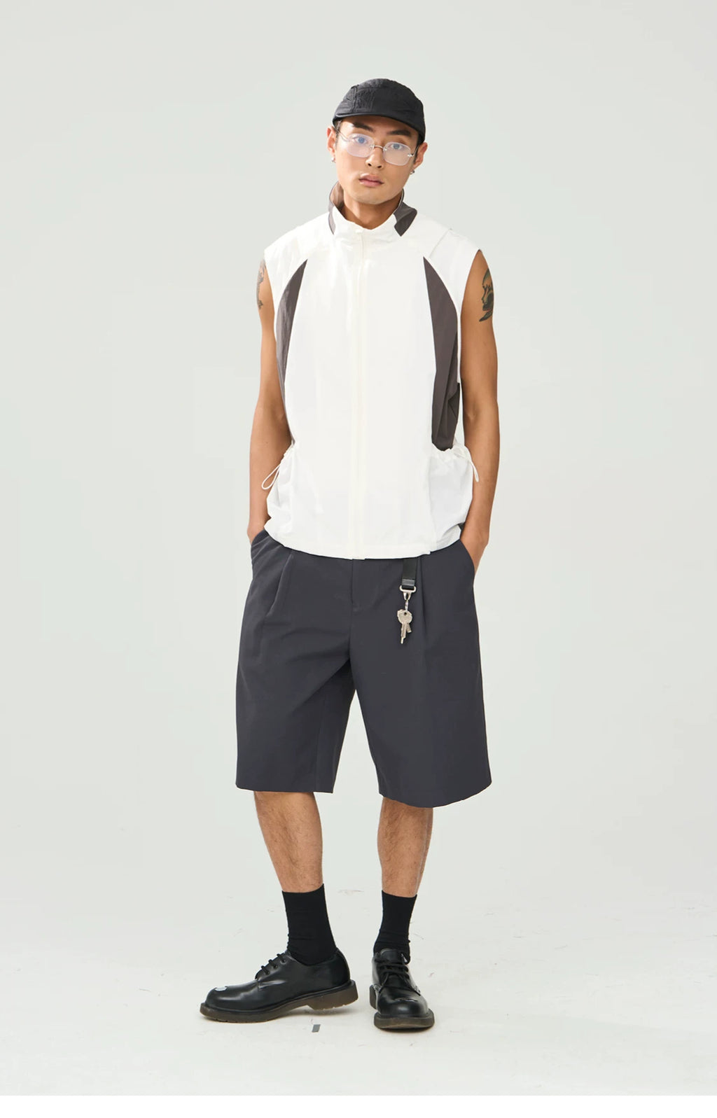 Hollow-Core Tailored Shorts