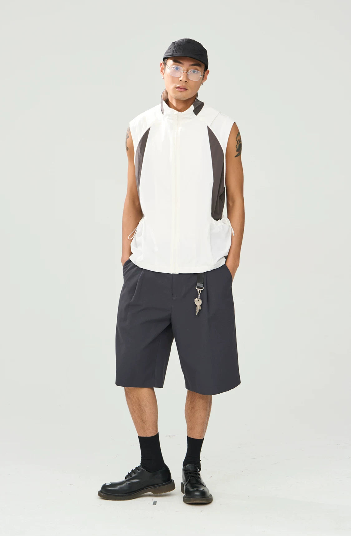 Hollow-Core Tailored Shorts