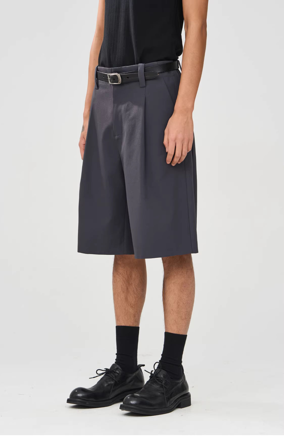 Interval Longline Pleated Suit Shorts