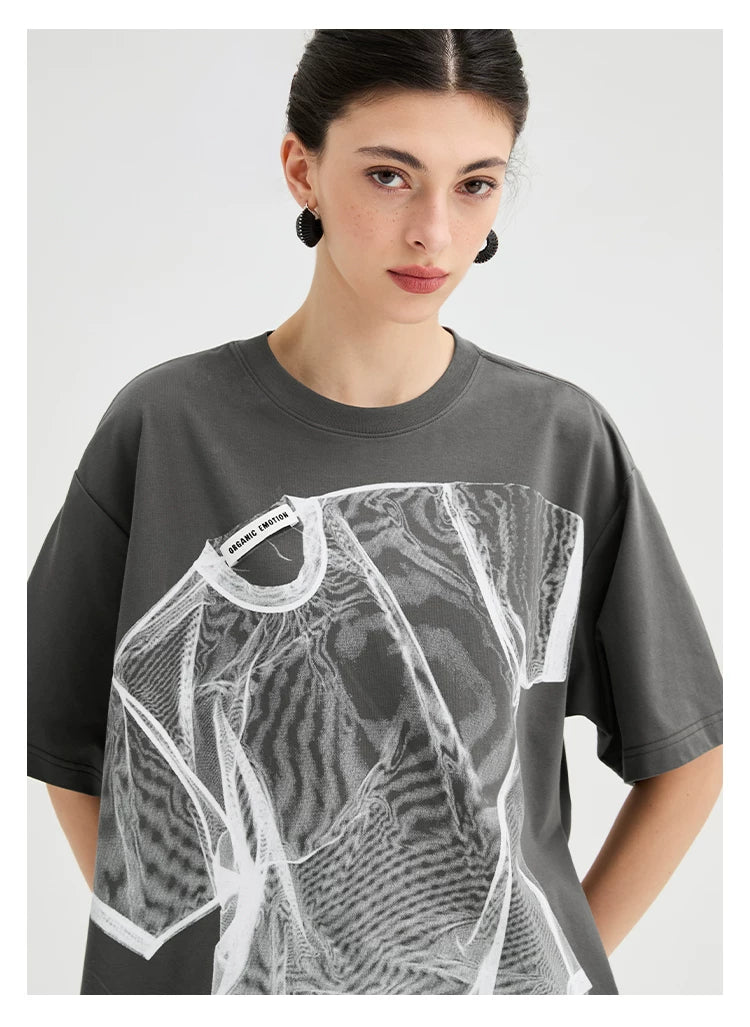 Trompe L’Oeil Print Tee