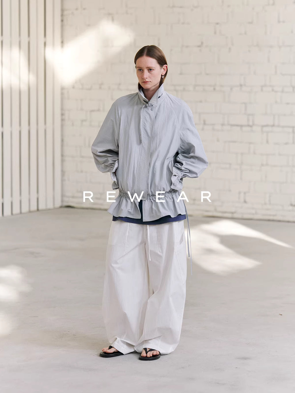 Crisp Slant Pocket Alabaster Trousers