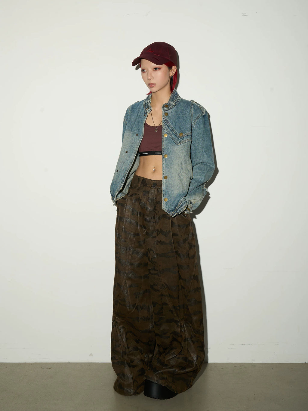 Skewed Epaulette Denim Jacket