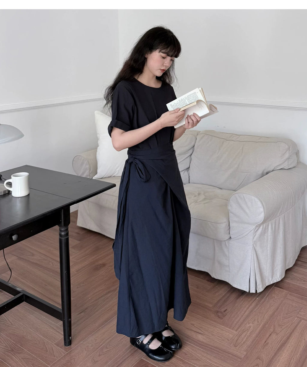 Cocoon Wrap Tie Dress