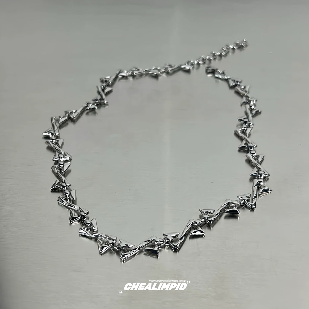 Fractured Link Chain Necklace