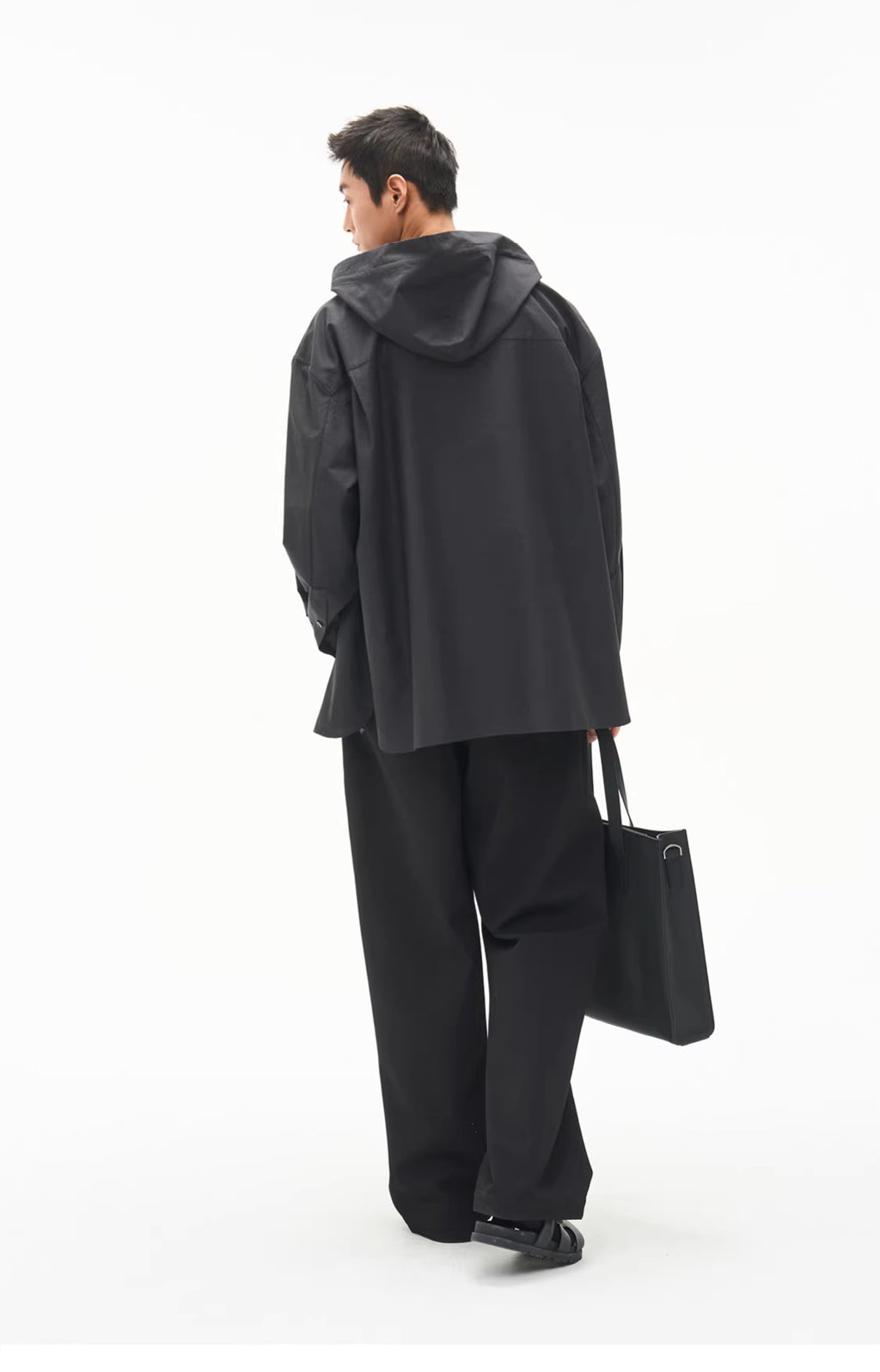 Micro-Topography Hooded Jacket