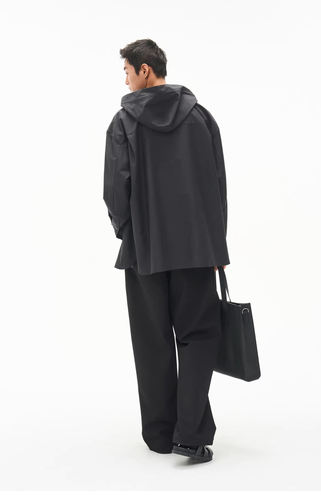 Micro-Topography Hooded Jacket