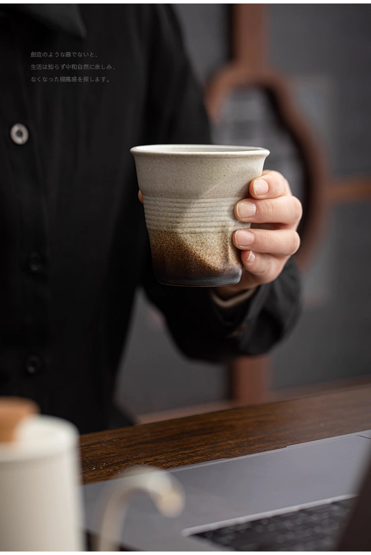 Crumpled Ceramic Tumbler