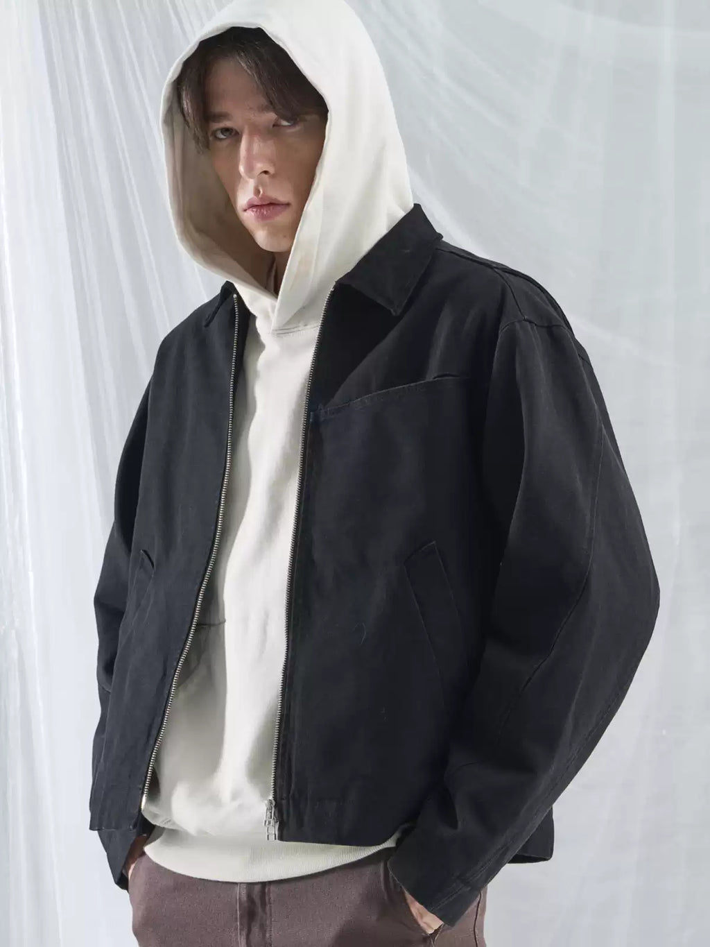Washed Canvas Work Jacket