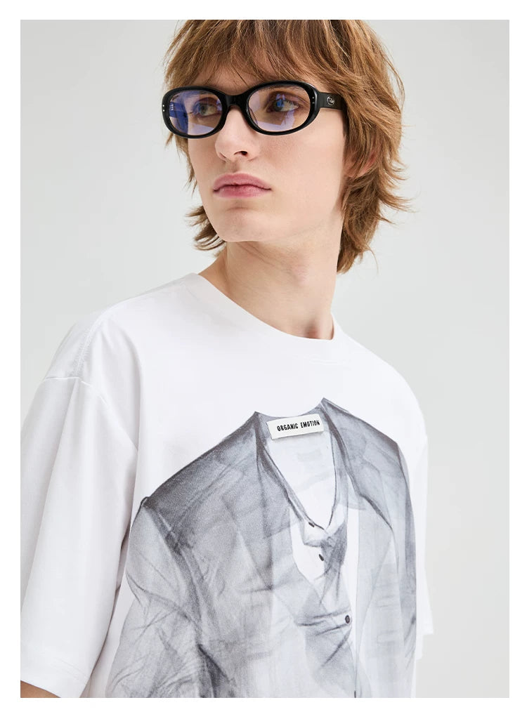 Trompe L’Oeil Print Tee
