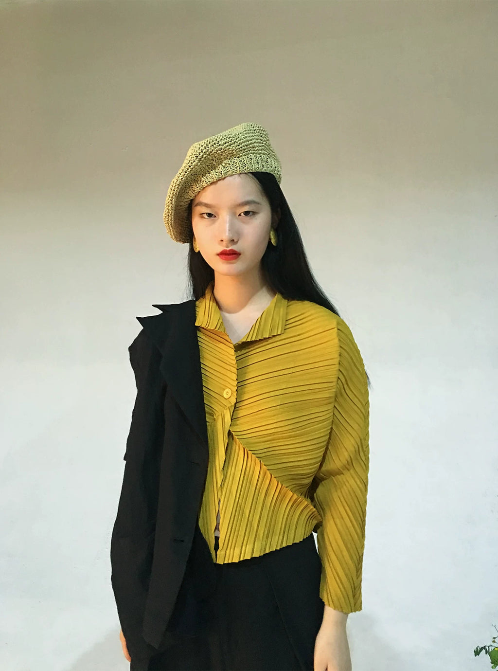 Aureate Exoskeleton Pleat Shirt