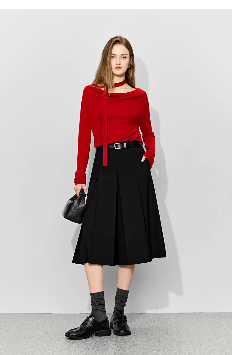 A-Line Pleated Culottes