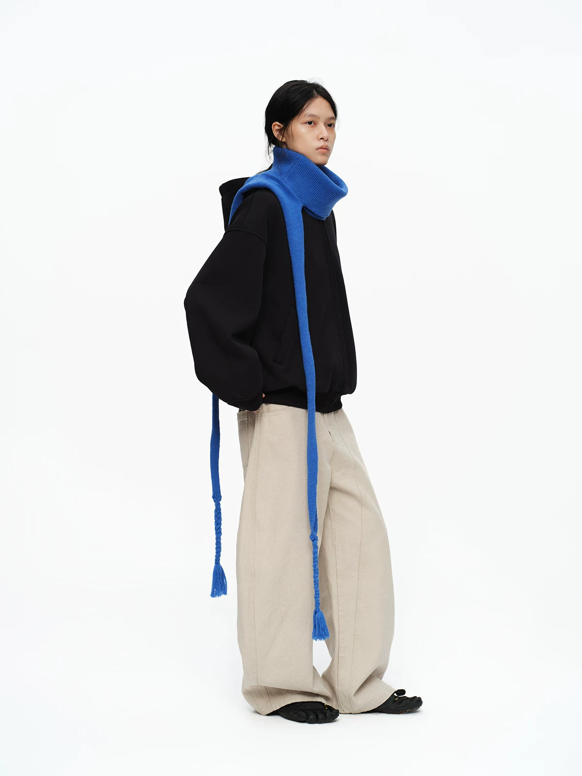 Cobalt Braided Scarf