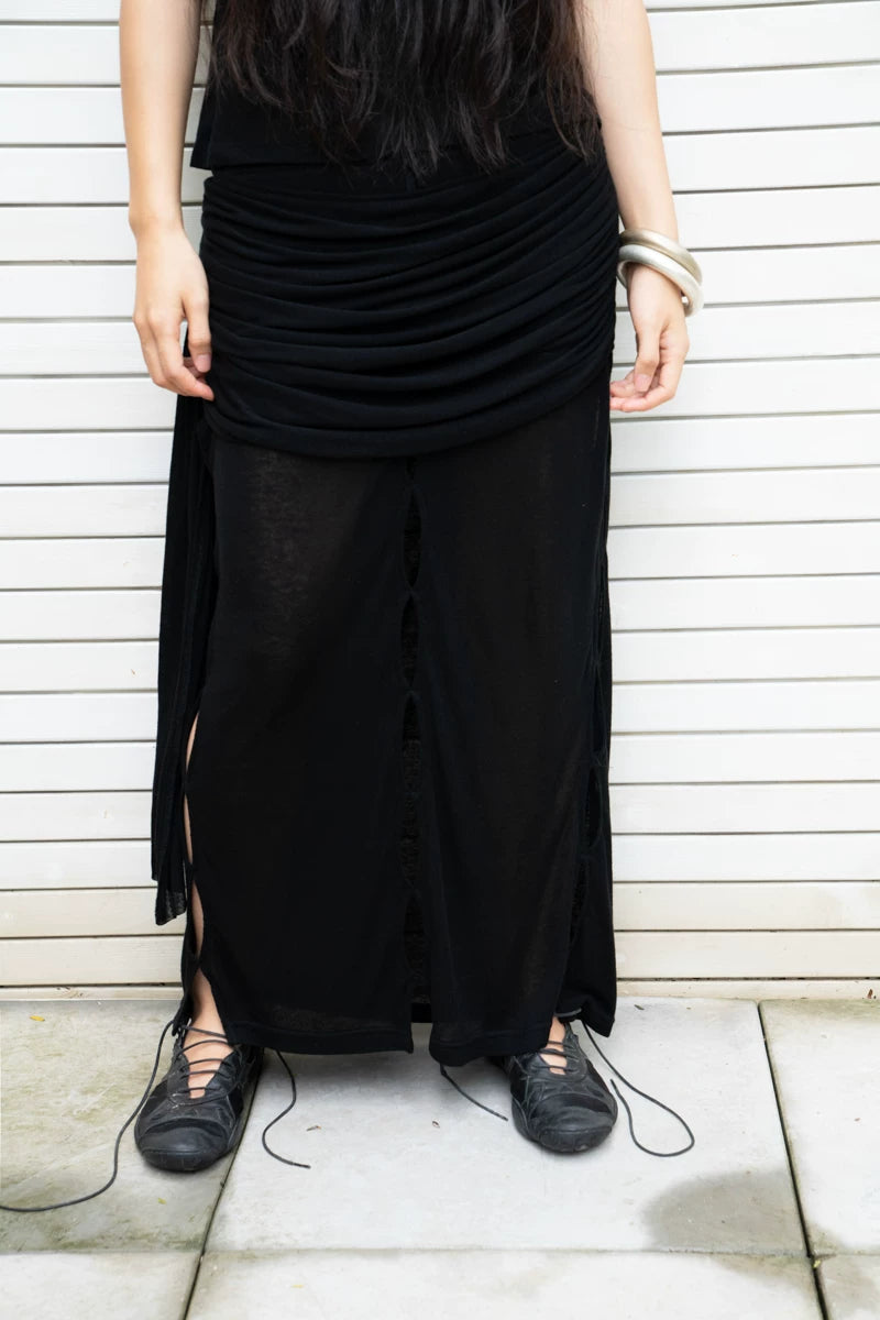 Aperture Wool-Blend Skirt