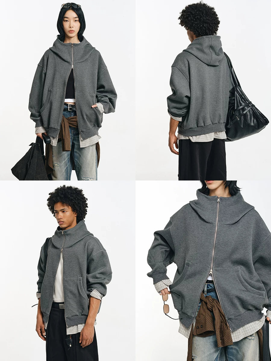 Detachable Plaid Layer Hoodie