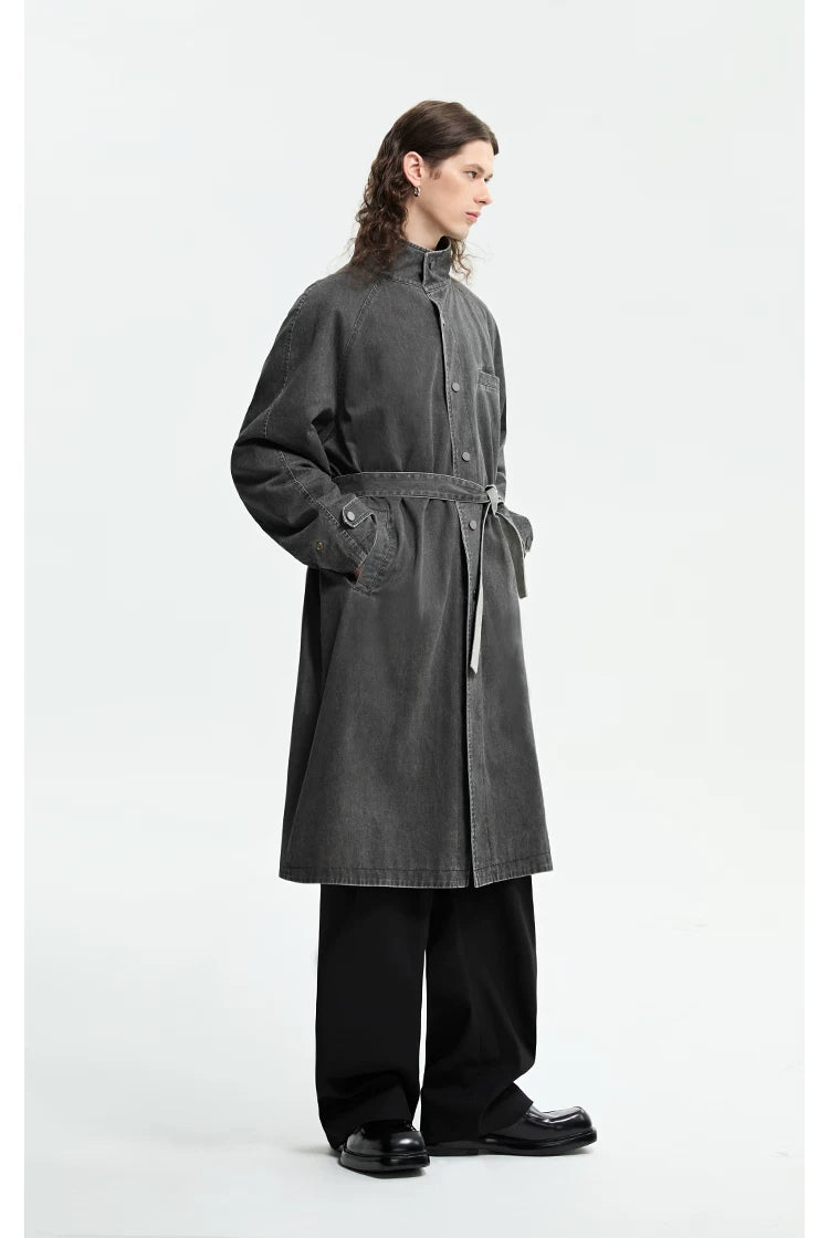 Mineral Wash Reversible Coat Jacket