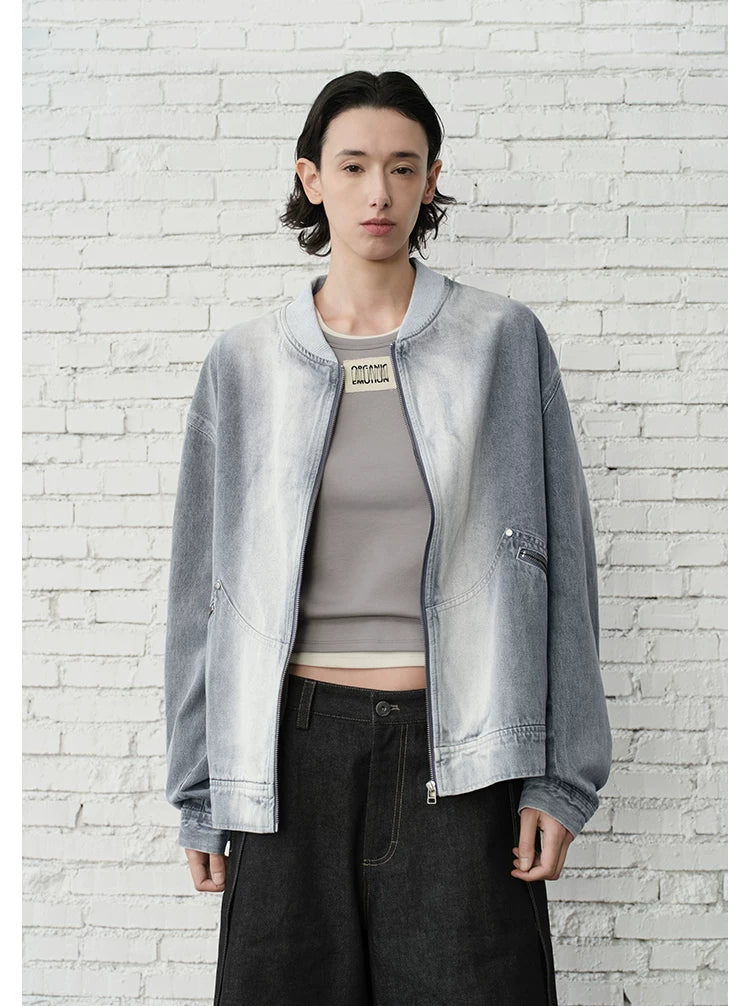 Concrete Gradient Bomber Jacket