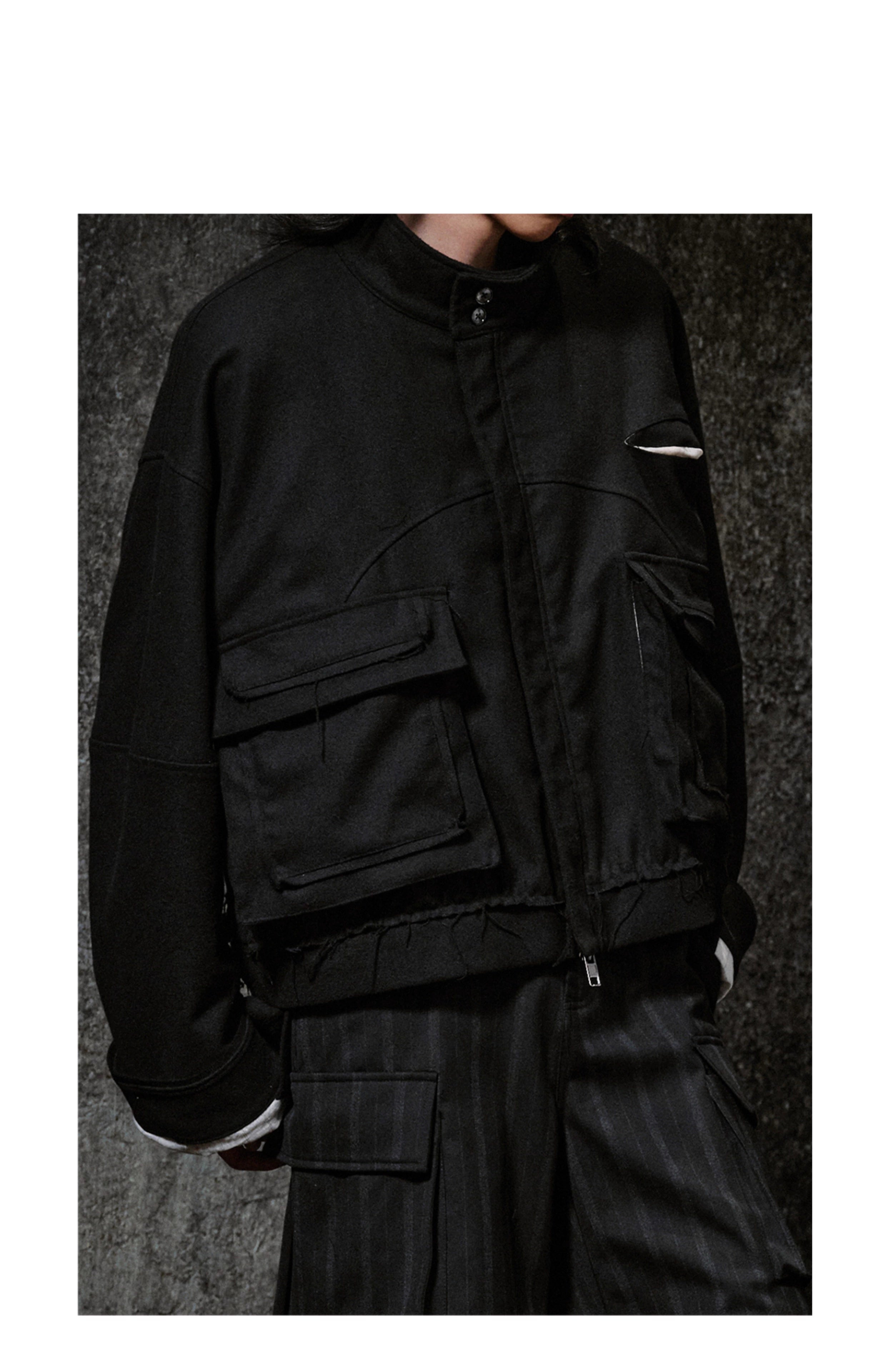 Blouson Jacket in Black Ink