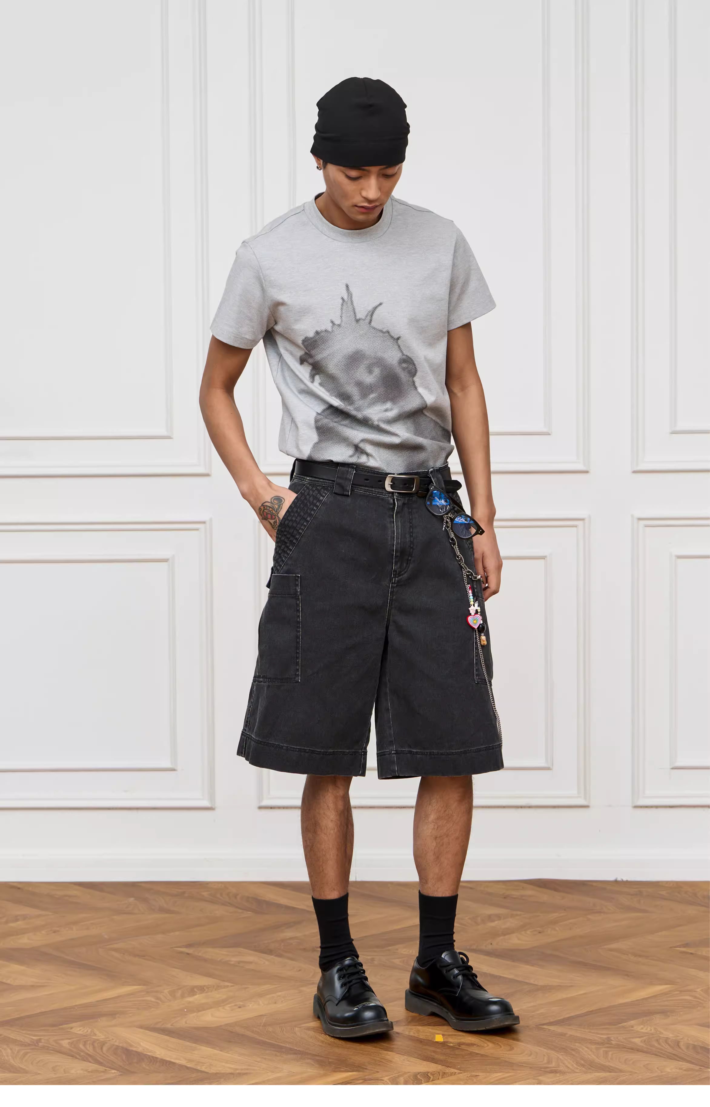 Hankou Subcarrier Negative Film Portrait Print T-shirt