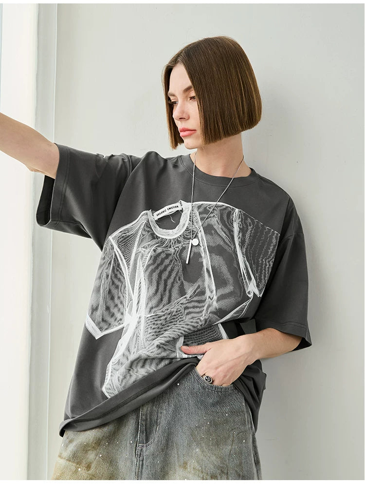 Trompe L’Oeil Print Tee