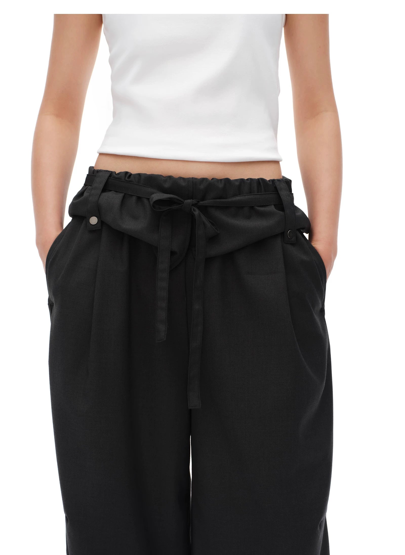 Rolled Tulip Waist Trousers