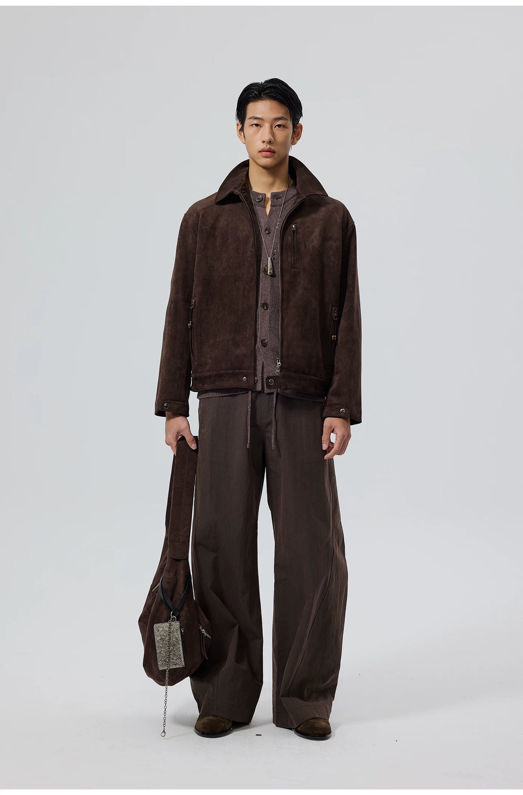 Burnished Point-Collar Jacket