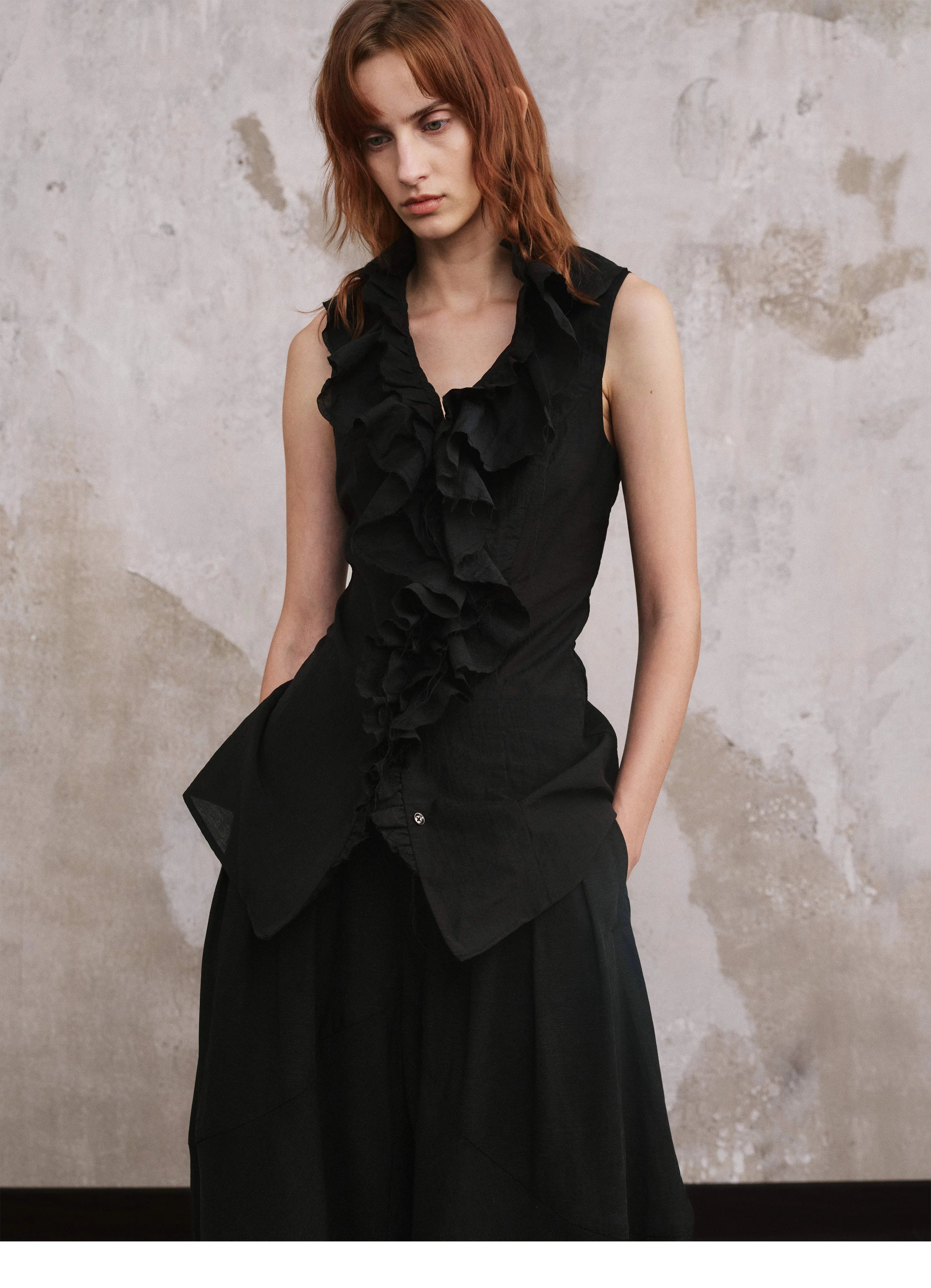 Vestige Ruffle Vest