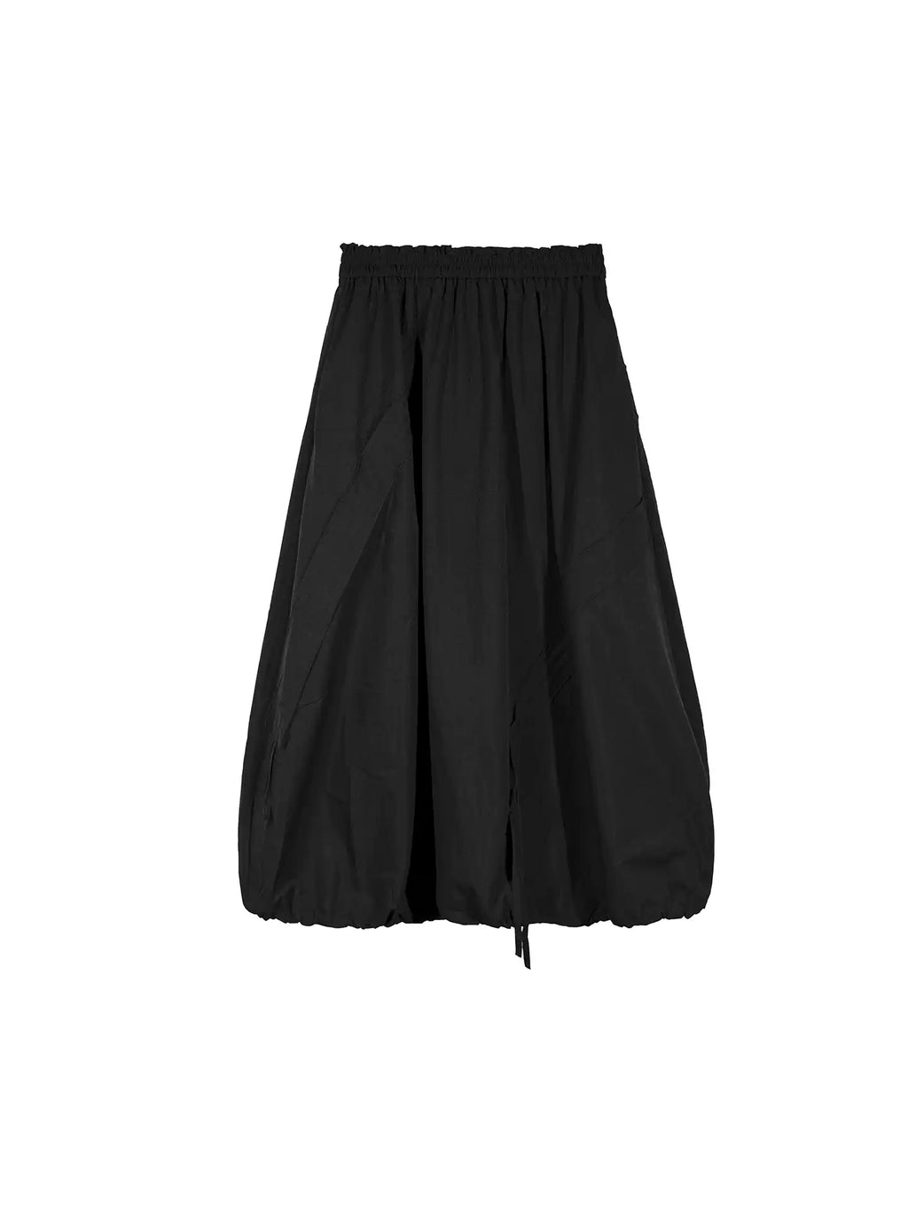 Adjustable Bubble Hem Maxi Skirt