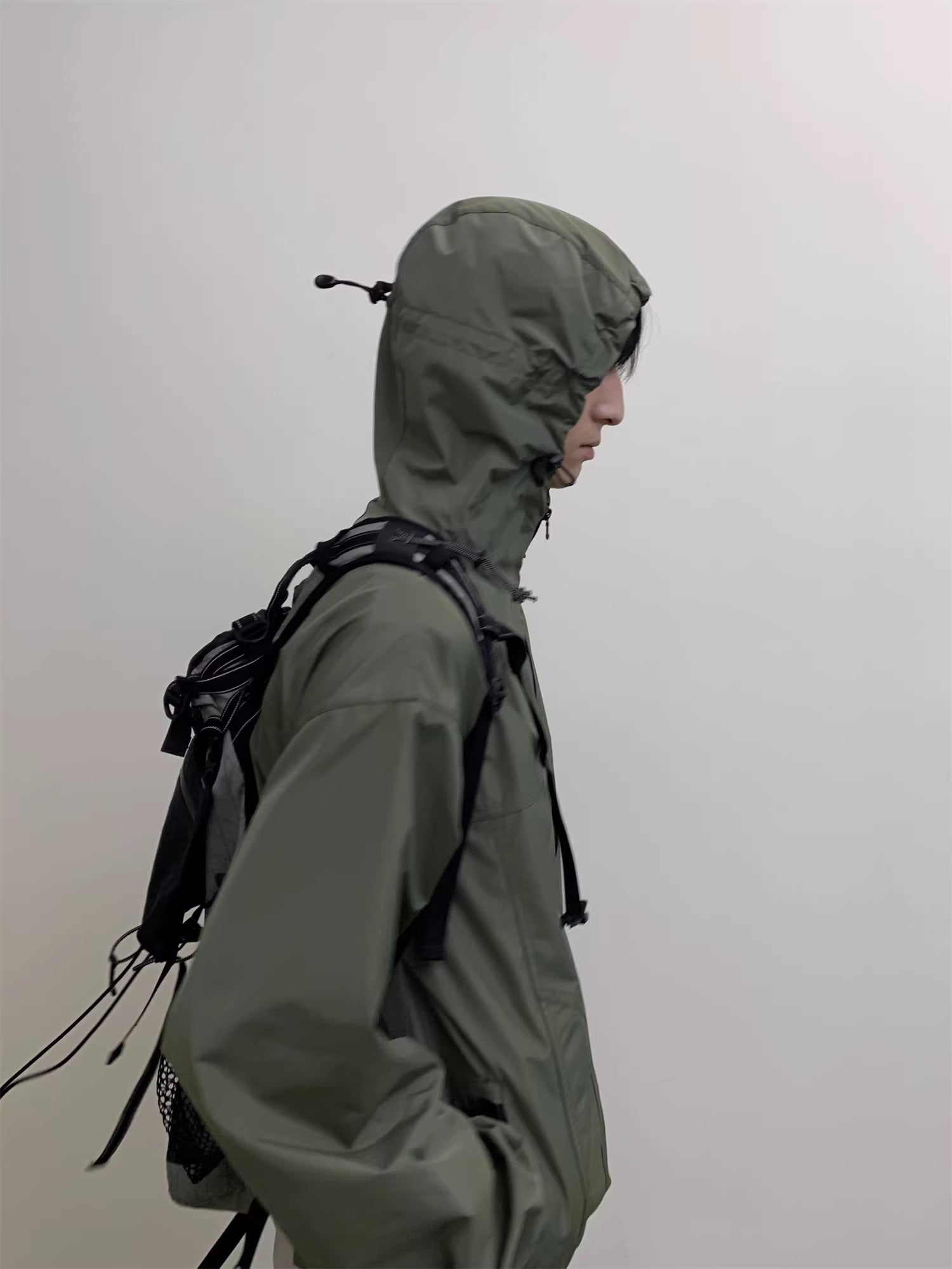 Technical Asymmetric Zip Windbreaker
