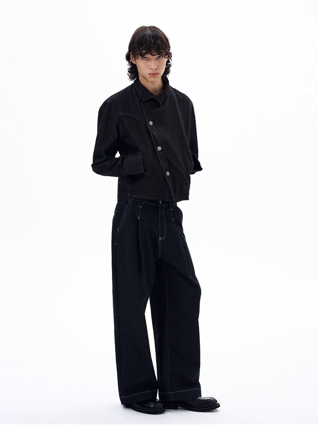 Diagonal Button Jacket