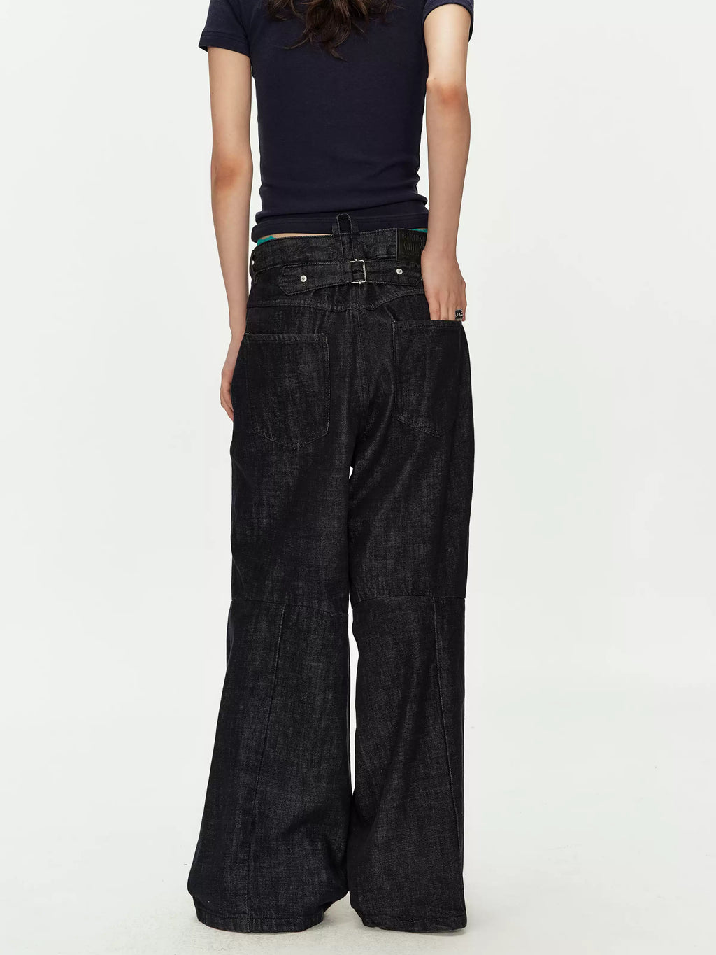 Low-Rise Wide-Leg Denim