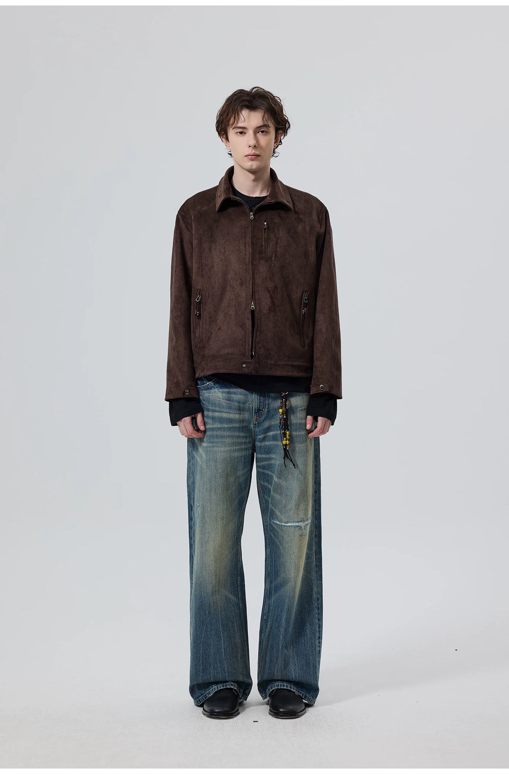 Burnished Point-Collar Jacket