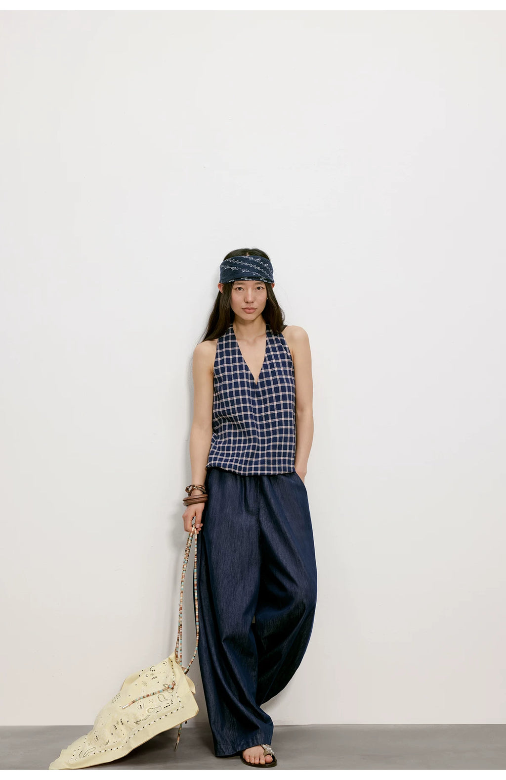 Cloud Barrel Denim Trousers