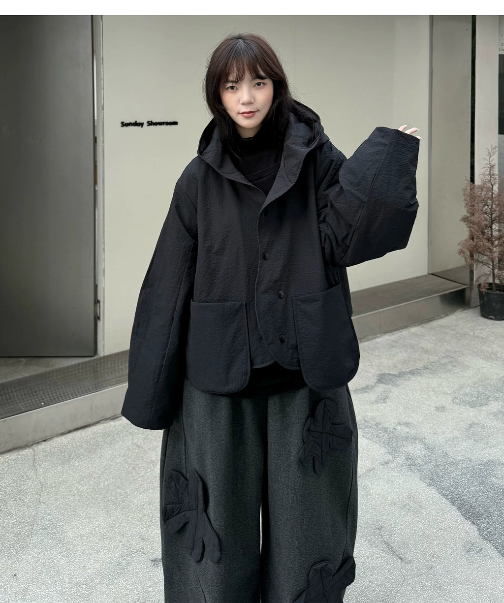 Shadow Hooded Quilted Jacket