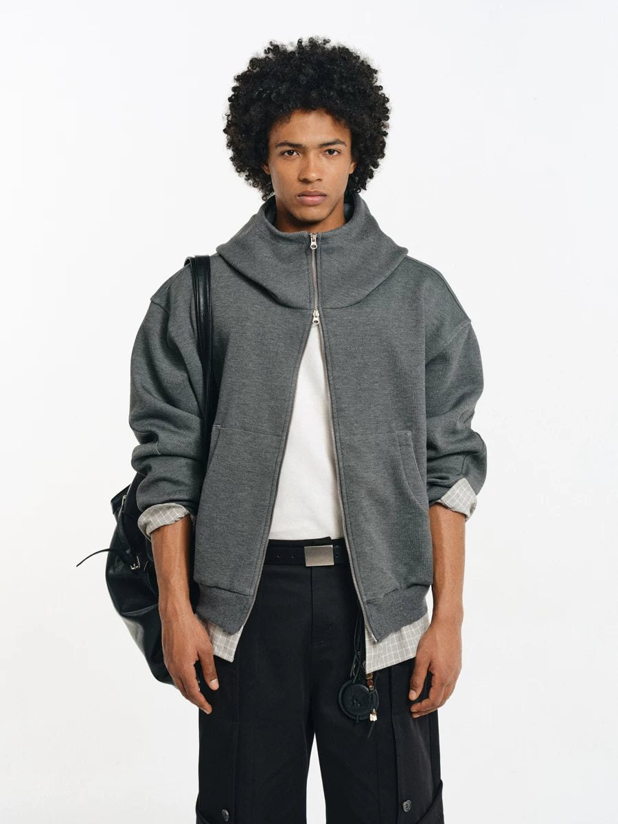 Detachable Plaid Layer Hoodie
