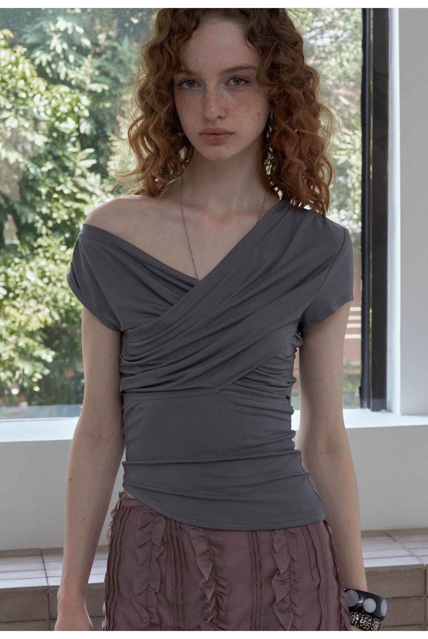 Cross-Drape Top