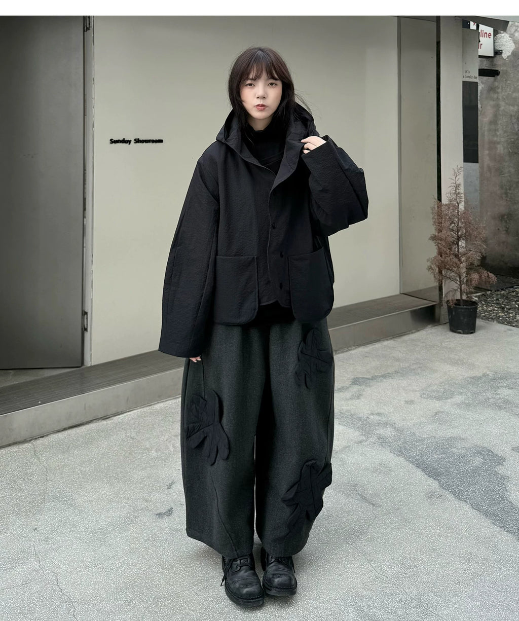 Shadow Hooded Quilted Jacket