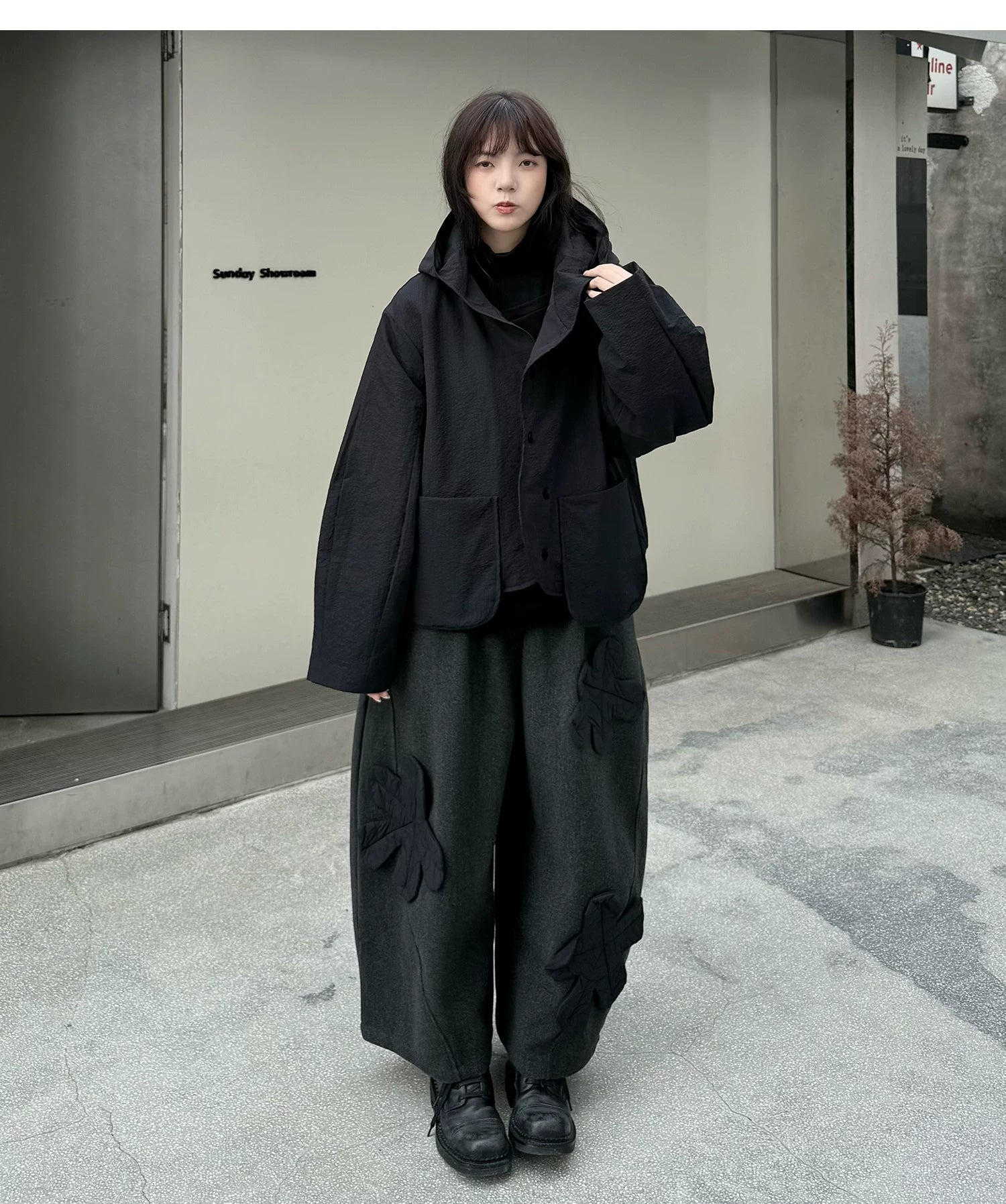 Shadow Hooded Quilted Jacket