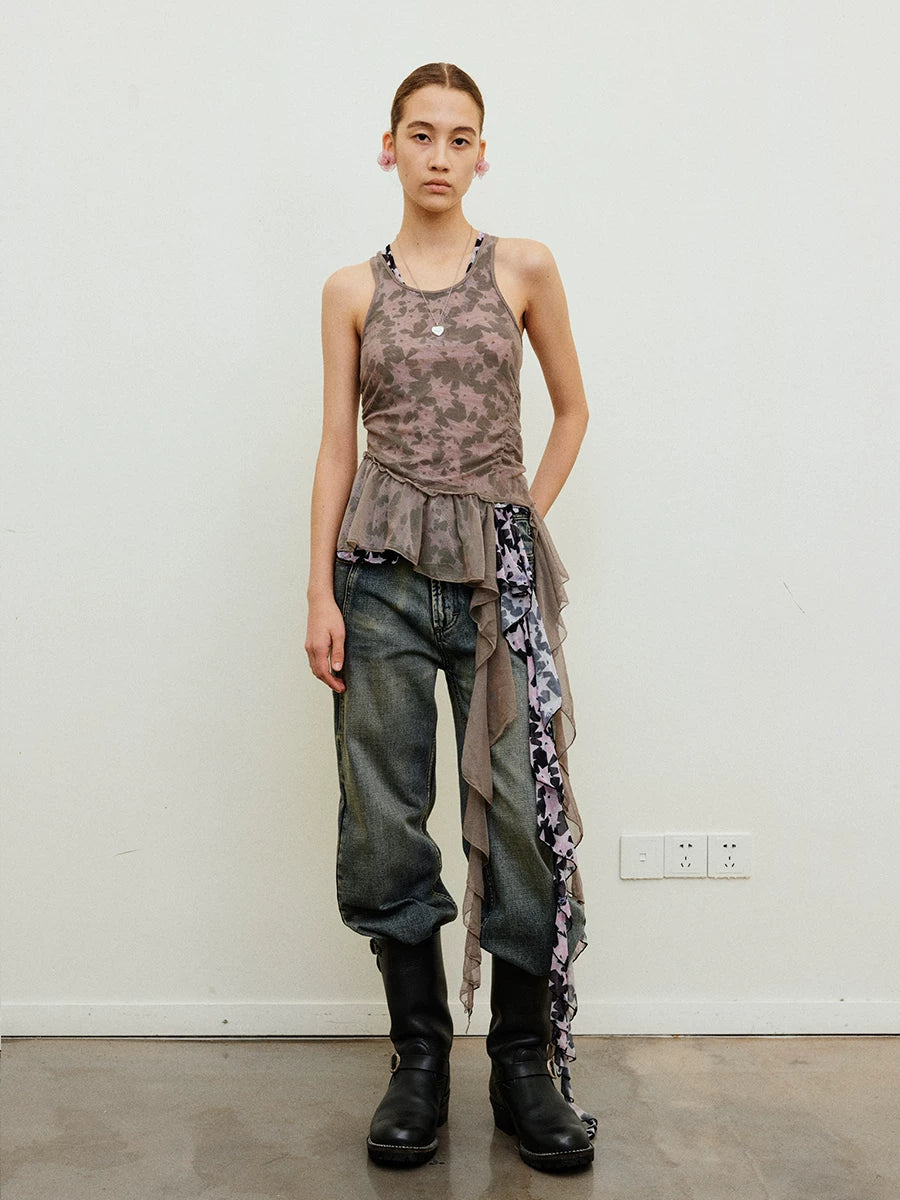 Veilfall Ruffle Tank