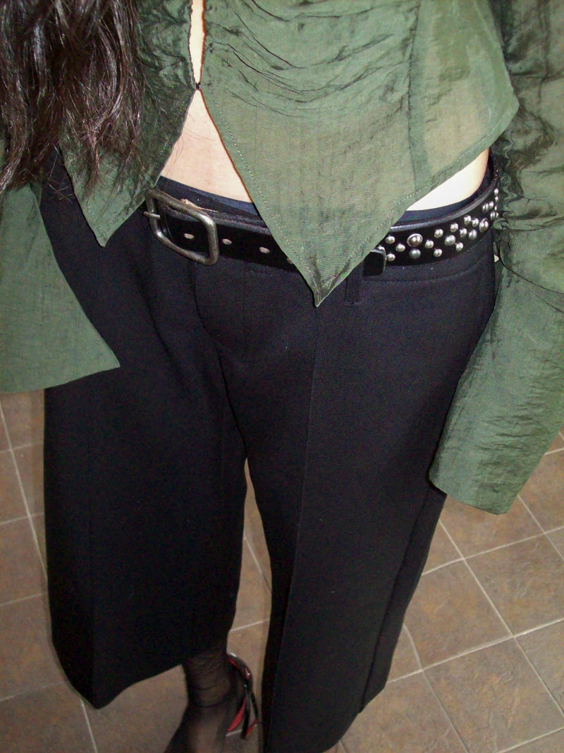 Ring-Link Sheer Blouse